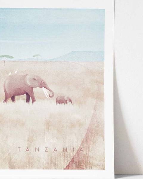 Travelposter Plakát Travelposter Tanzania, 50 x 70 cm