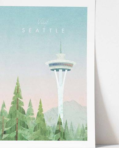 Plakát Travelposter Seattle, A2