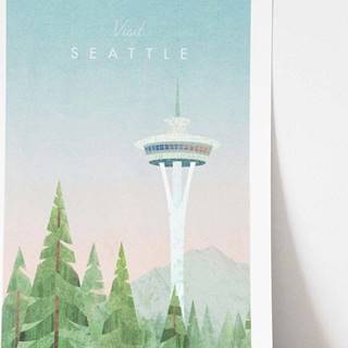 Plakát Travelposter Seattle, A2