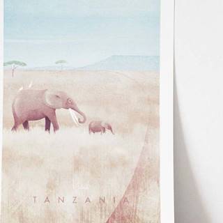 Plakát Travelposter Tanzania, 50 x 70 cm