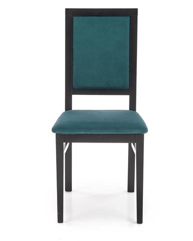 Jídelní židle SYLWEK 1, černá/smaragdová