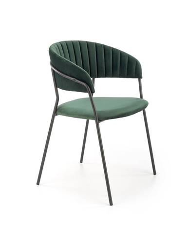 Jídelní židle K426, tmavě zelená
