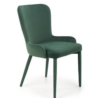 Jídelní židle K425, tmavě zelená
