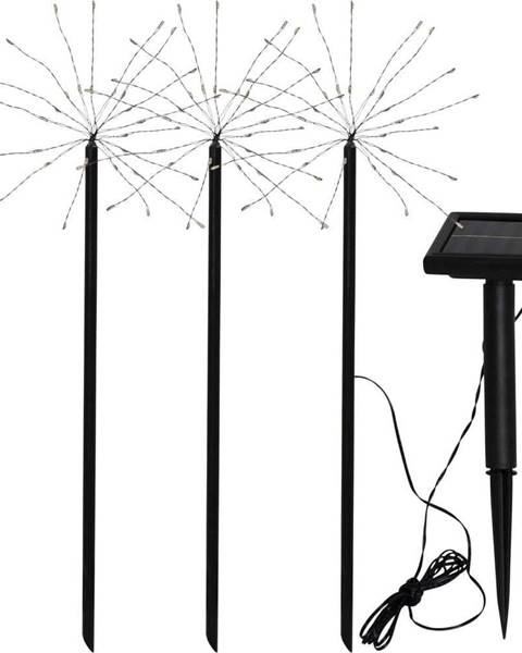 Star Trading Sada 3 venkovních solárních LED svítidel Star Trading Firework, výška 40 cm