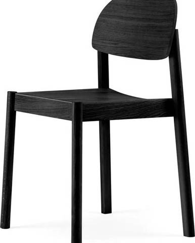 Černá jídelní židle z dubového dřeva EMKO Citizen Oval