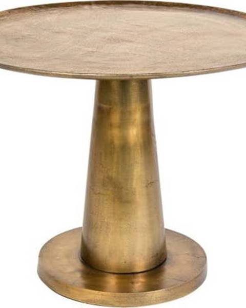 Dutchbone Kovový odkládací stolek ve zlaté barvě Dutchbone Brute, ⌀ 63 cm