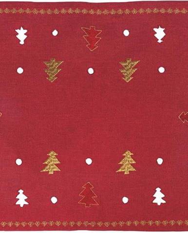 Sada 6 červených vánočních prostírání Villa d'Este Xmas Tree, 30 x 45 cm