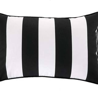 Černo-bílý povlak na polštář WeLoveBeds Belts, 40 x 60 cm