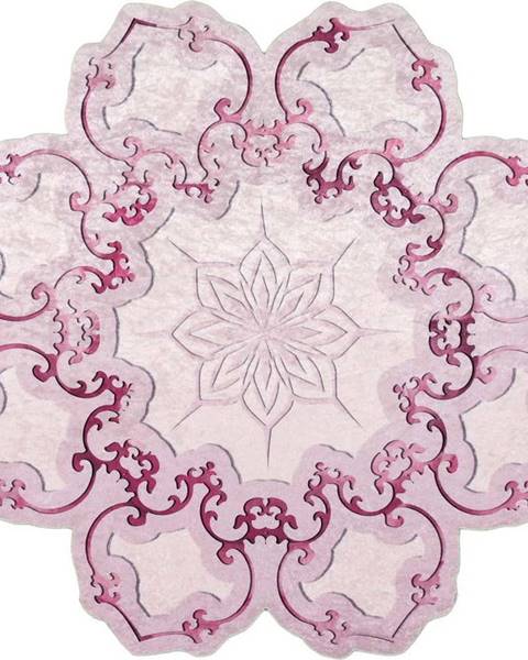 Vitaus Růžový koberec Vitaus Camina Feo, ⌀ 80 cm