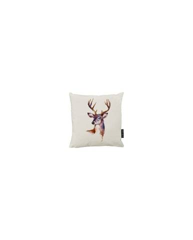 Vánoční bavlněný dekorativní polštář Butter Kings Smiling Deer, 50 x 50 cm
