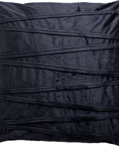 Černý dekorativní polštář JAHU collections Ella, 45 x 45 cm