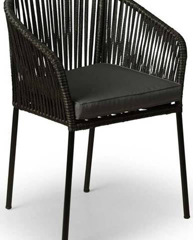 Sada 2 černých zahradních židlí Bonami Selection Trapani