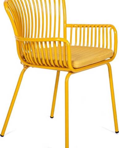Sada 2 žlutých zahradních židlí Bonami Selection Elia