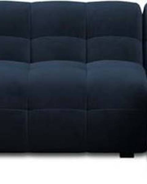 Windsor & Co Sofas Modrá sametová rohová pohovka Windsor & Co Sofas Vesta, pravý roh