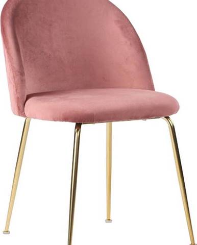 Sada 2 růžových jídelních židlí House Nordic Geneve