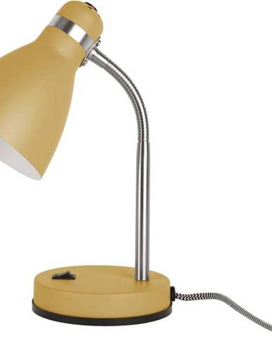 Žlutá stolní lampa Leitmotiv Study, výška 30 cm