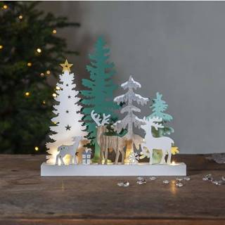 Vánoční světelná LED dekorace Star Trading Reinbek Forest, délka 30 cm