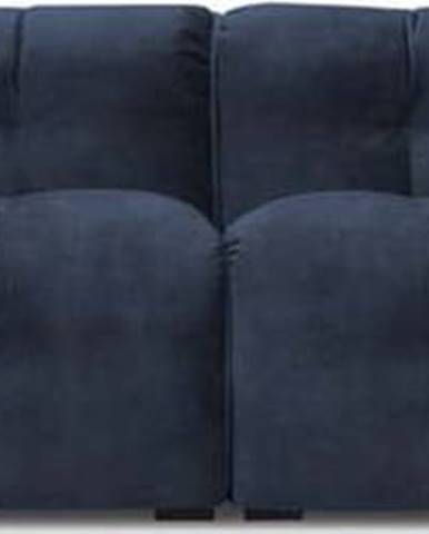 Modrá sametová pohovka Windsor & Co Sofas Vesta, 280 cm