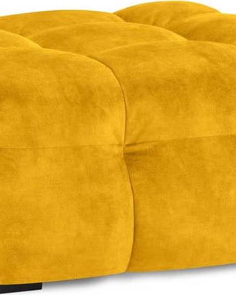 Windsor & Co Sofas Žlutý sametový puf Windsor & Co Sofas Vesta