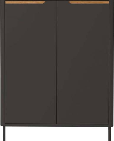 Antracitově šedý botník Tenzo Switch, 88 x 110 cm