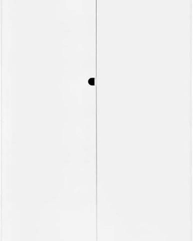 Bílá dvoudveřová šatní skříň BELLAMY Nomi