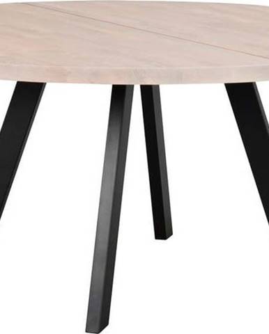 Kulatý jídelní stůl z běleného dubového dřeva Rowico Freddie, ø 160 cm