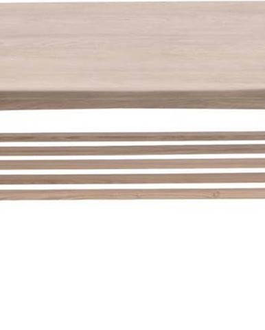 Konferenční stolek s podnožím z dubového dřeva Actona Woodstock, 120 x 60 cm