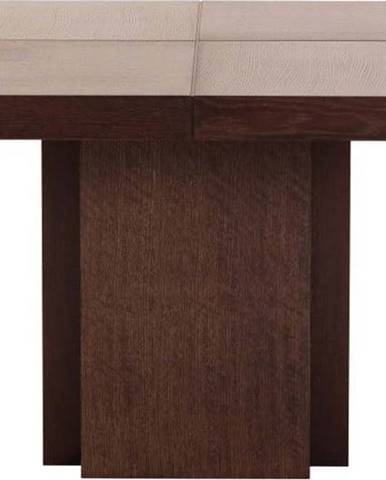 Tmavě hnědý jídelní stůl TemaHome Dusk, 130 x 130 cm