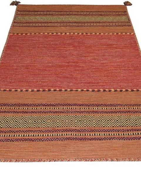Webtappeti Oranžový bavlněný koberec Webtappeti Antique Kilim, 120 x 180 cm