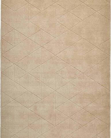 Béžový vlněný koberec Think Rugs Kasbah, 120 x 170 cm