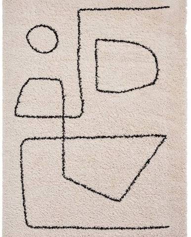 Černo-bílý koberec Think Rugs Boho, 120 x 170 cm