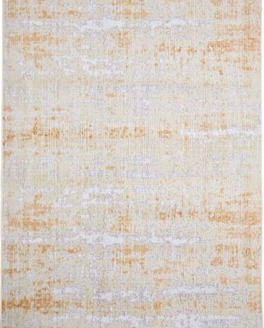 Šedo-žlutý koberec Floorita Abstract, 80 x 150 cm