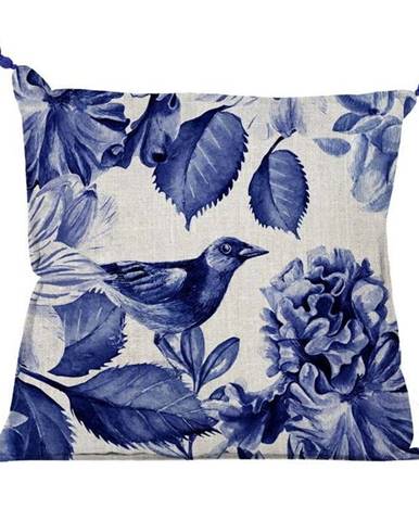 Dekorativní polštář Really Nice Things Borlas Blue Birds, 45 x 45 cm