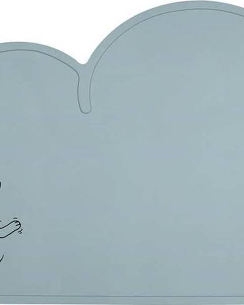KINDSGUT Modré silikonové prostírání Kindsgut Friends, 49 x 27 cm