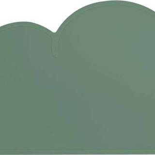Zelené silikonové prostírání Kindsgut Cloud, 49 x 27 cm