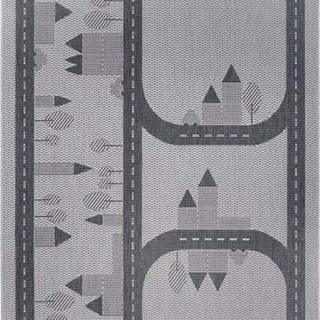 Šedý dětský koberec Ragami Roads, 120 x 170 cm