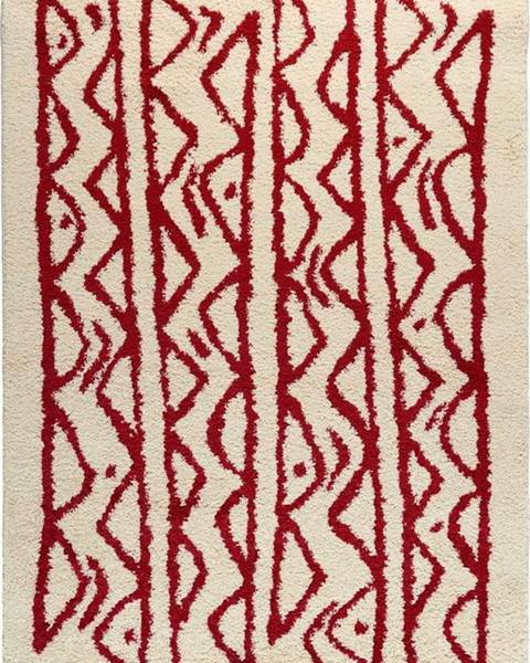 Le Bonom Krémovo-červený koberec Bonami Selection Morra, 120 x 180 cm