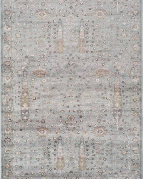 Universal Šedý koberec z viskózy Universal Lara Ornament, 160 x 230 cm