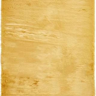 Žlutý koberec Think Rugs Teddy, 80 x 150 cm