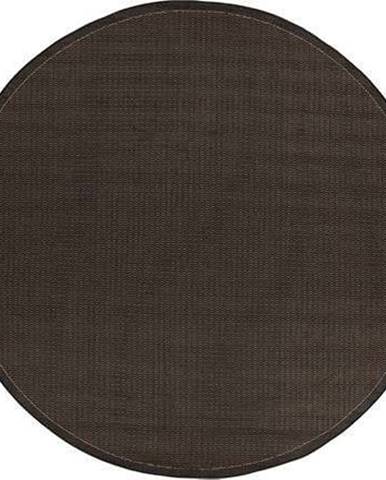 Černý venkovní koberec Floorita Tatami, ø 200 cm