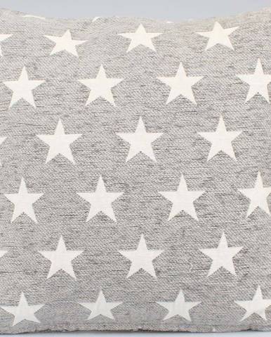 Světle šedý povlak na polštář Dakls Stars, 40 x 40 cm