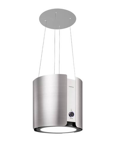 Klarstein Skyfall Smart, ostrůvková digestoř, Ø 45 cm, recirkuace 402 m³/h, LED, nerezová ocel, stříbrná