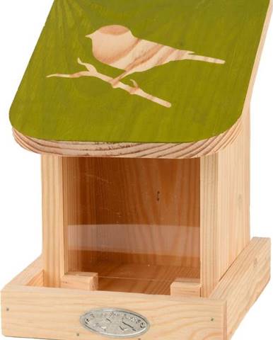Krmítko pro ptáky z masivní borovice Esschert Design Diapozitiv, délka 17 cm