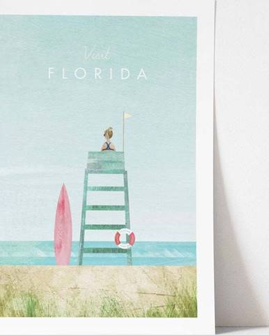 Plakát Travelposter Florida, 30 x 40 cm