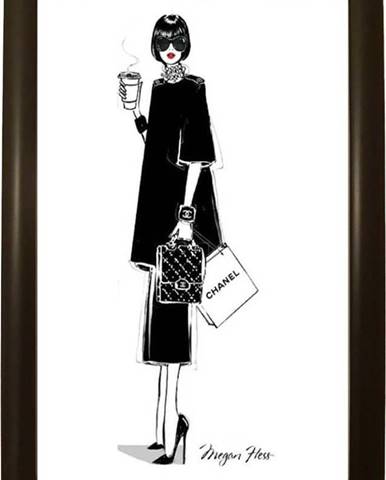 Plakát v černém rámu Piacenza Art Chanel, 33,5 x 23,5 cm