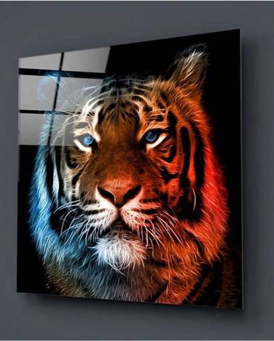 Skleněný obraz Insigne Lion Colorful, 40 x 40 cm