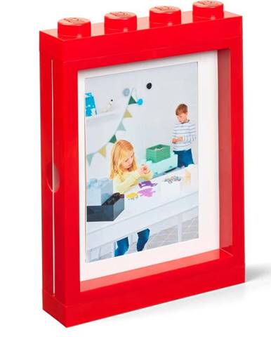 Červený rámeček na fotku LEGO®, 19,3 x 4,7 cm