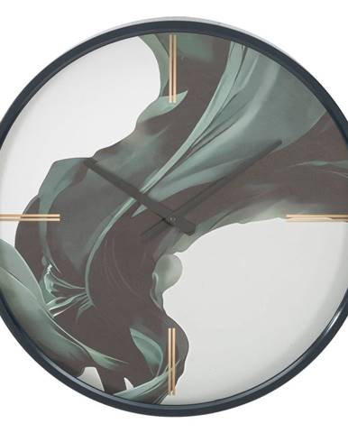 Zelené nástěnné hodiny Mauro Ferretti Mirror, ø 60 cm