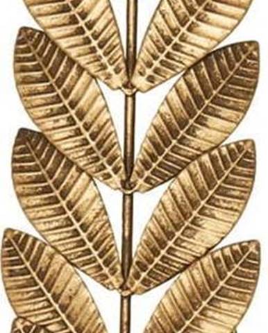 Kovový svícen ve zlaté barvě Green Gate Leaf, výška 50 cm