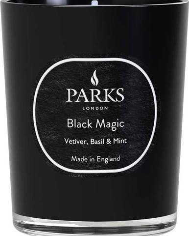 Svíčka s vůní vetiver, bazalky a máty Parks Candles London Black Magic, doba hoření 45 h